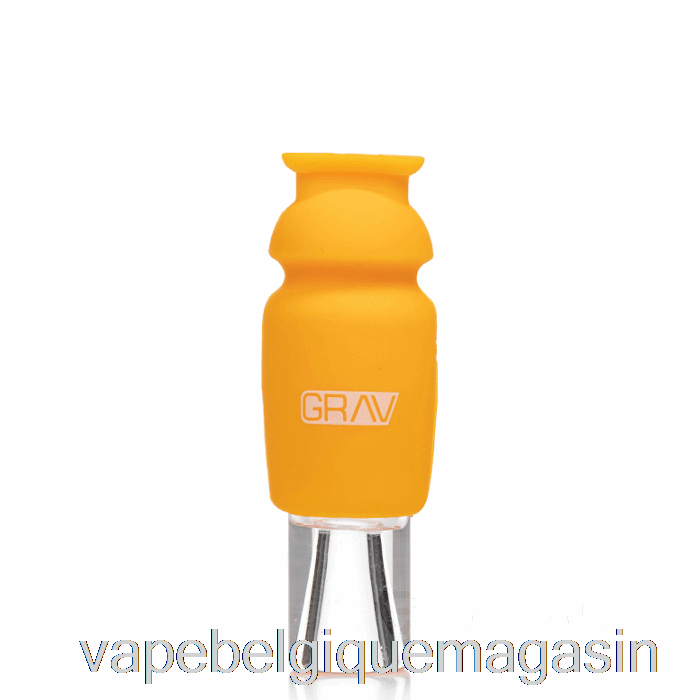 Vape Belgique Grav Béquille En Verre à Capuchon Silicone Jaune Moutarde